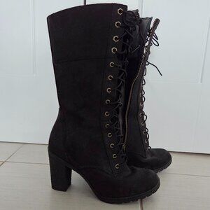 Timberland Heeled Lace-up Tall Boots